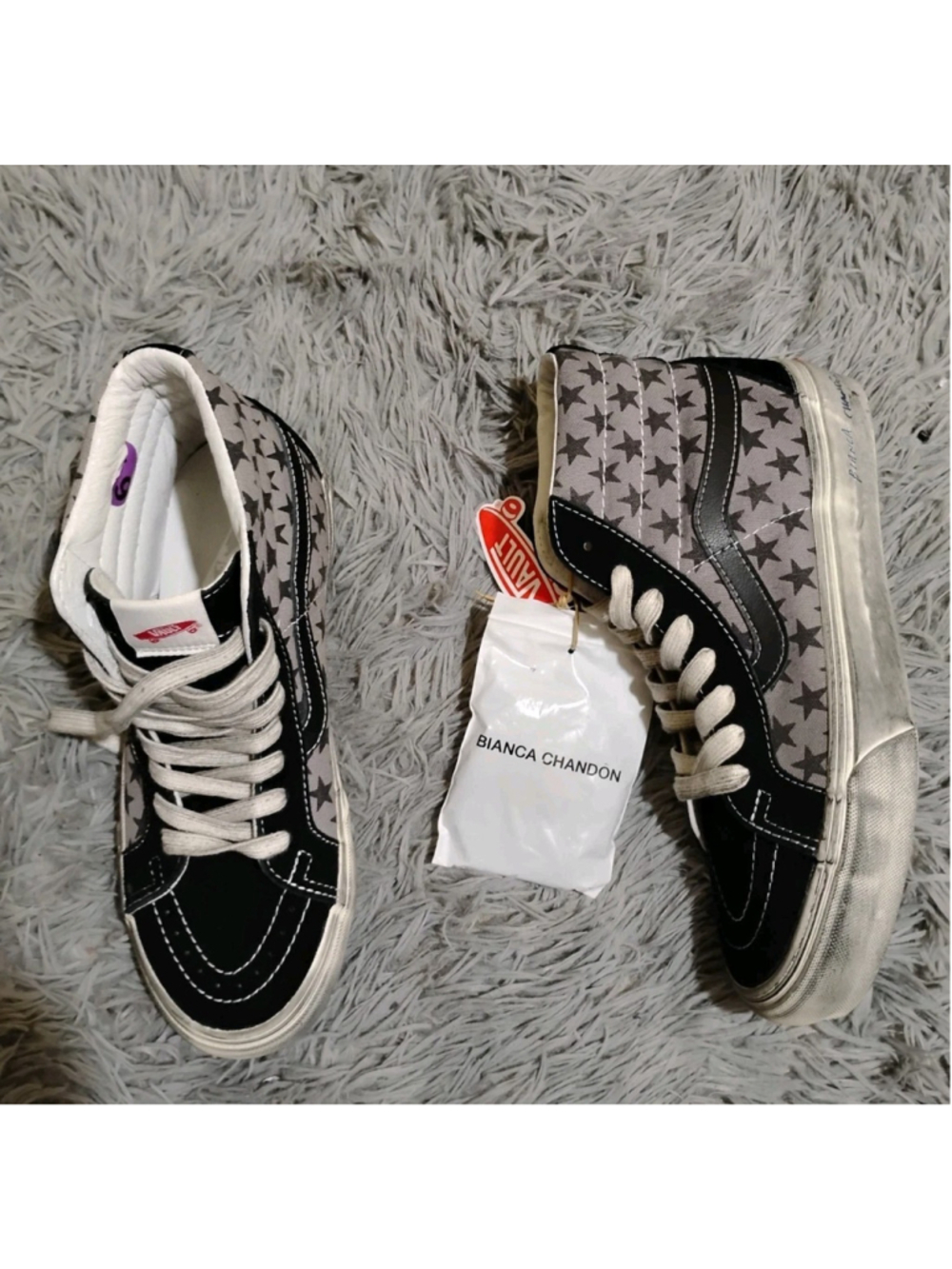 Vans Vault OG x Bianca Chandon Women's Sz 8 Sk8-Hi LX Stressed VN0A4BVH82Q
